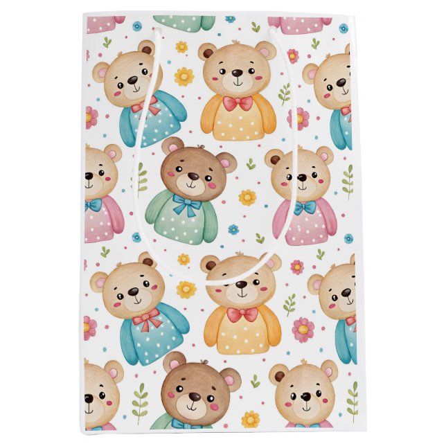 Teddy bear and flowers (Framsidan)