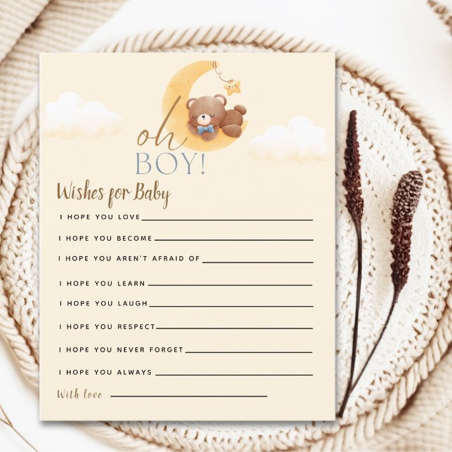 Teddy Bear Baby shower boy (Skapare uppladdad)