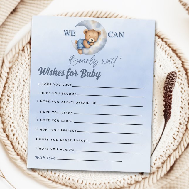 Teddy Bear Baby shower boy (Skapare uppladdad)