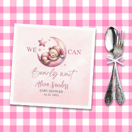Teddy Bear Baby shower Girl Pary Pappersservett