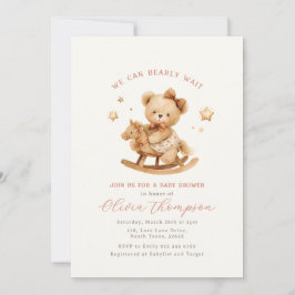 Teddy Bear Baby Shower Invitation Inbjudningar