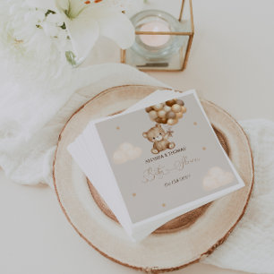 Teddy Bear Baby Shower Neutral Pappersservett