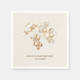 Teddy Bear Baby Shower Pappersservett