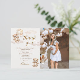 Teddy Bear Baby Shower Photo Tack Kort