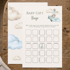 Teddy Bear Babypresent Bingospel Baby Shower-spel