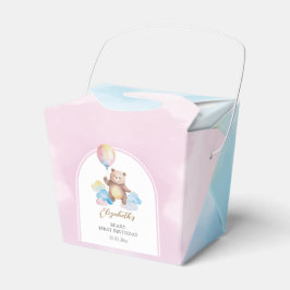 Teddy Bear Balloon Clouds Beary First Birthday Presentaskar