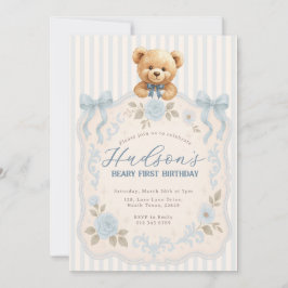 Teddy Bear Birthday Invitation Inbjudningar