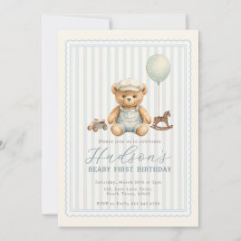 Teddy Bear Birthday Invitation Inbjudningar