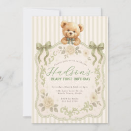 Teddy Bear Birthday Invitation Inbjudningar