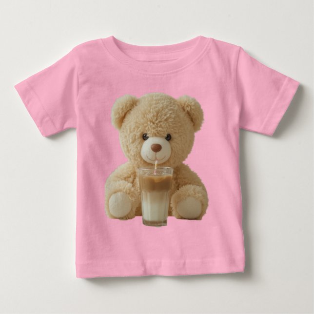 Teddy Bear Cold Brew  T Shirt (Framsida)