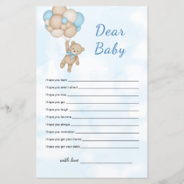 Teddy Bear Dear Baby Wishes for baby