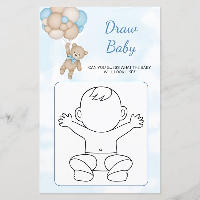 Teddy Bear Draw Baby game (Framsida)