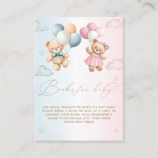 Teddy Bear Gender Reveal Book Request Tilläggskort