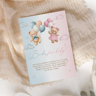 Teddy Bear Gender Reveal Book Request Tilläggskort