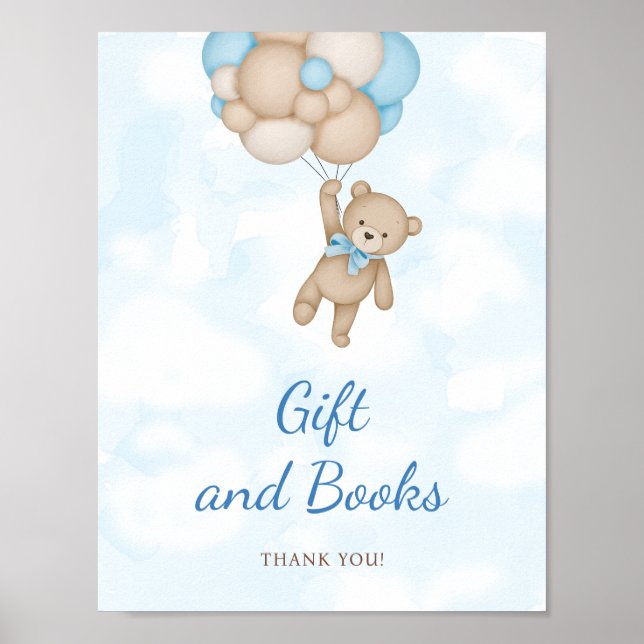 Teddy Bear Gift and Books Poster (Framsidan)