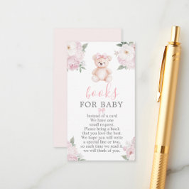 Teddy Bear Girl Books for Baby Card Tilläggskort