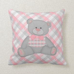 Teddy Bear Live Laugh Love överlevnadskudde Kudde