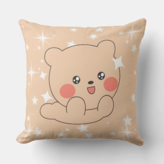 Teddy Bear Pillow for Kids – Cute Nursery Design Kudde