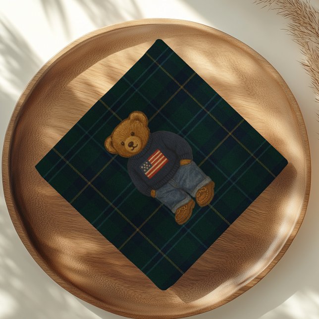 Teddy Bear Polo Baby Shower Servett (Skapare uppladdad)
