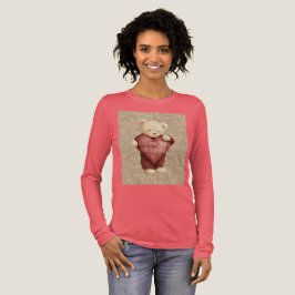 Teddy Bear Red Heart Gold Glitter T Shirt
