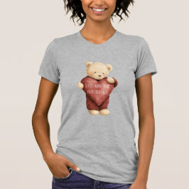 Teddy Bear Red Heart T Shirt