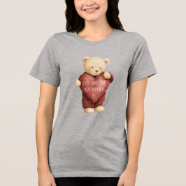 Teddy Bear Red Heart T Shirt
