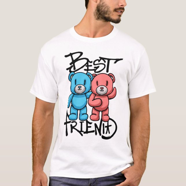 Teddy Bears friend streetwear T Shirt (Framsida)