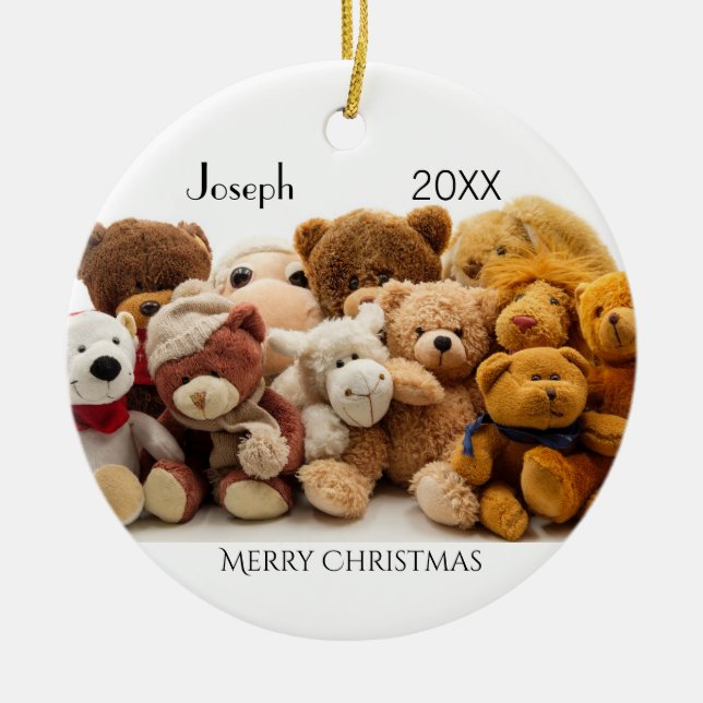 Teddy BearsOrnament av HAMbyWG Julgransprydnad Keramik (Framsidan)