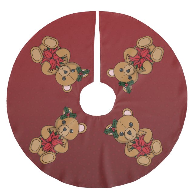 Teddy Björns Julduk Julgransmatta Borstad Polyester (Framsidan)