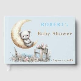 Teddy Blue Bear Vi kan vänta på samling Gästböcker