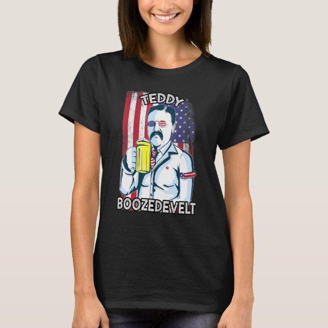 Teddy Boozedevelt - 4 juli Manar Theodore Meric T Shirt (Framsida)