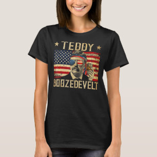 Teddy Boozedevelt Theodore Roosevelt 4 juli A T Shirt