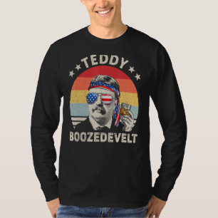 Teddy Boozedevelt Theodore Roosevelt 4 juli A T Shirt