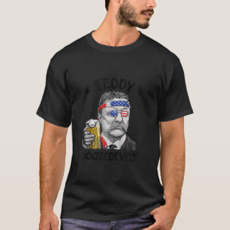 Teddy Boozedevelt Theodore Roosevelt 4 juli T Shirt