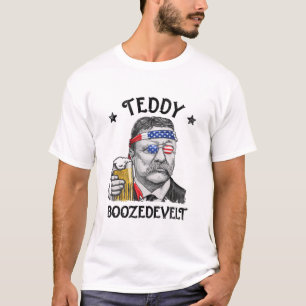 Teddy Boozedevelt Theodore Roosevelt 4 juli T Shirt