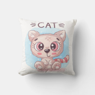 Teddy Cute Cat Kudde