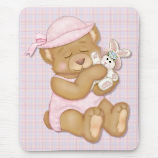 Teddy Girl Påsk Musmatta (Framsidan)