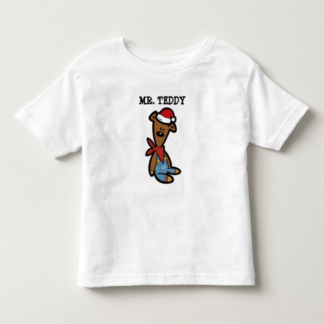 Teddy i julklapp t shirt (Framsida)