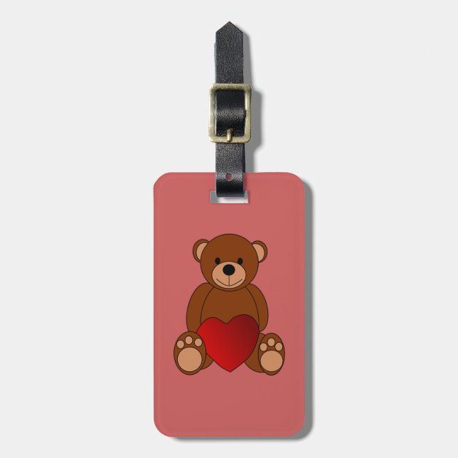 Teddy Kärlek Bagagebricka (Vertikal Framsida)