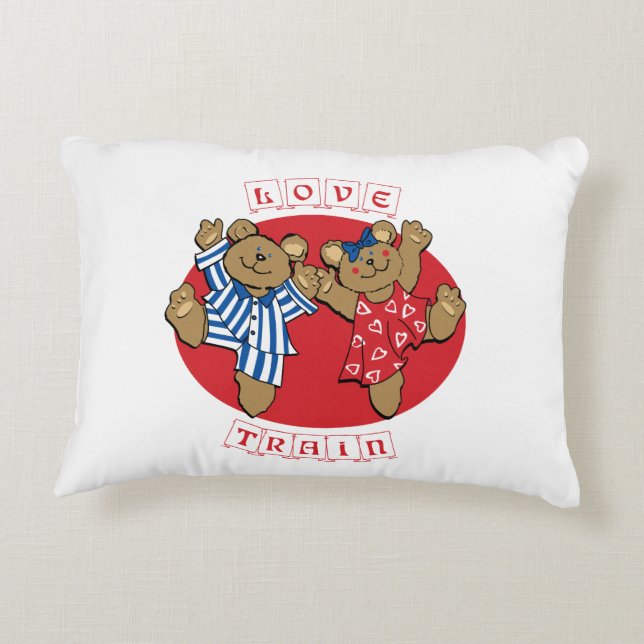 Teddy Kärlek Pillow Prydnadskudde (Baksidan)