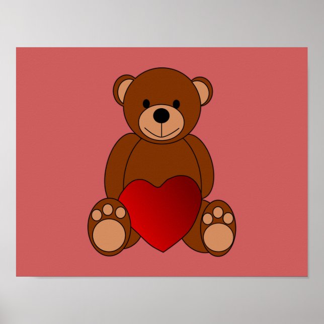 Teddy Kärlek Poster (Framsidan)