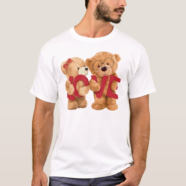 Teddy Kärlek T-Shirt (Framsida)