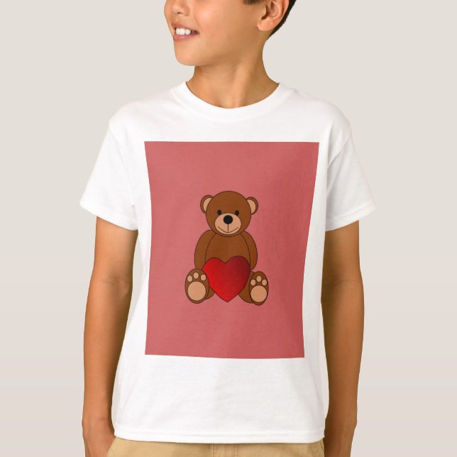 Teddy Kärlek Tee Shirt (Framsida)