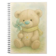 Teddy med en Mint Nose och Gult Scarf av Natash