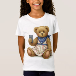 Teddy med iPhone, av Natasha Us T Shirt