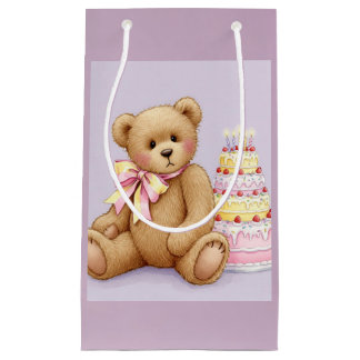 Teddy med Rosa Cake, Natasha Us