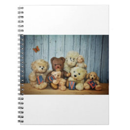 Teddy med vänner anteckningsbok