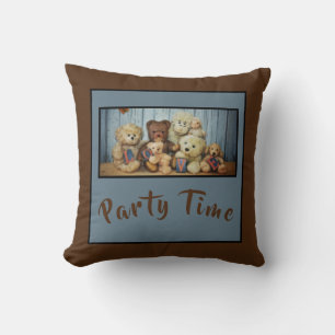 Teddy med vänner Party Time - Kudde