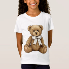 Teddy med vit polka-streck t shirt