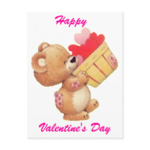 Teddy och Basket av hjärter